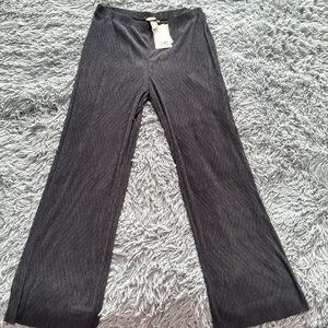 H&M Navy Blue Crinkled Pants